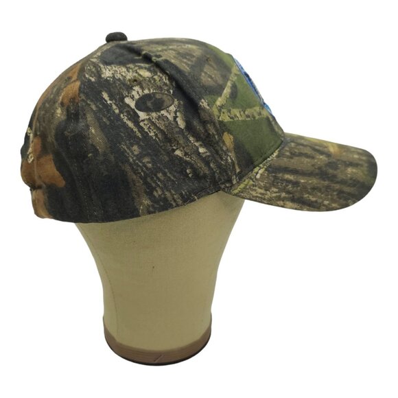 Mossy Oak Catch A Dream Patch Camo Tuck Strap Cap Trucker Hunter Fishing Hat NEW - Picture 11 of 13